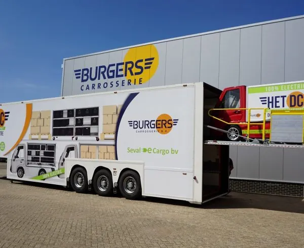 HET DC Mobiele Hub Seval e Cargo en Burgers Carrosserie