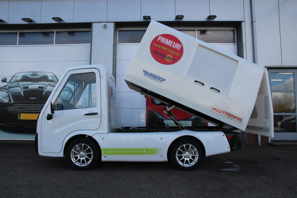 Sevic vuilveeg kieper ecotrommel perfect voor de afvalservice